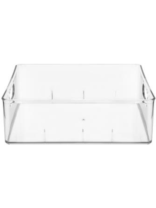 กล่องจัดเก็บผ้า PLIM KLEAR 23.7X31.6X9.7 ซม. สีใส