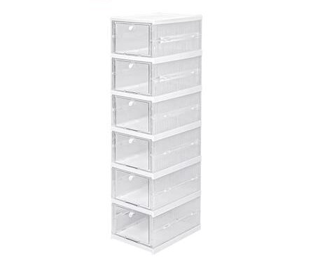 กล่องรองเท้า 6 ช่อง STACKO KLEAR 34.5X25.5X105.8 ซม. สีใส