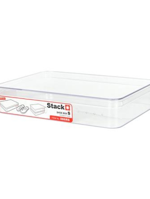 กล่องรองเท้า STACKO 886RS 19.2x28x5.7 ซม. สีใส