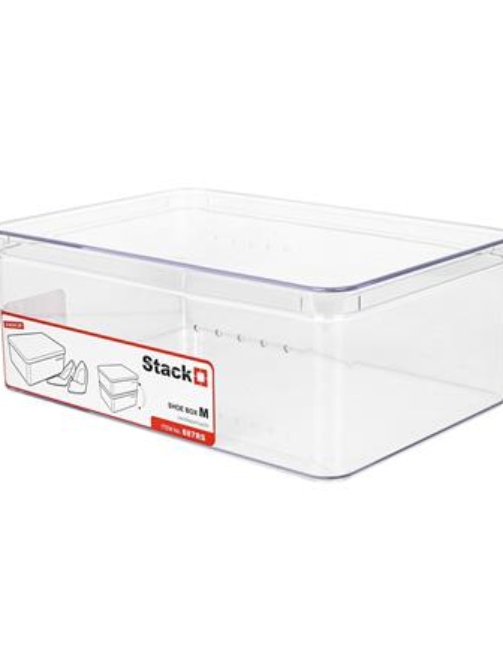 กล่องรองเท้า STACKO 887RS 19.2x28x10.7 ซม. สีใส