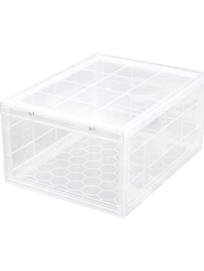 กล่องรองเท้า STACKO MAGNETIC LOCK 28X37X18.3 ซม. ใส