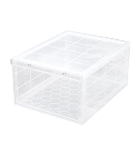 กล่องรองเท้า STACKO MAGNETIC LOCK 28X37X18.3 ซม. ใส