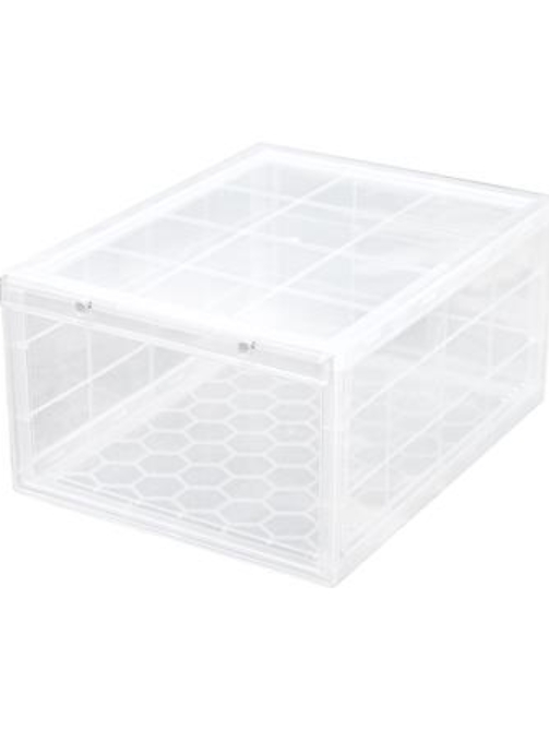 กล่องรองเท้า STACKO MAGNETIC LOCK 28X37X18.3 ซม. ใส