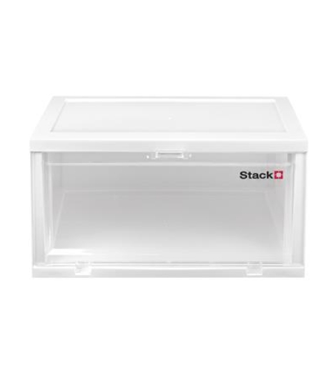 กล่องรองเท้า STACKO TOWER 35x28x19 ซม. สีขาว