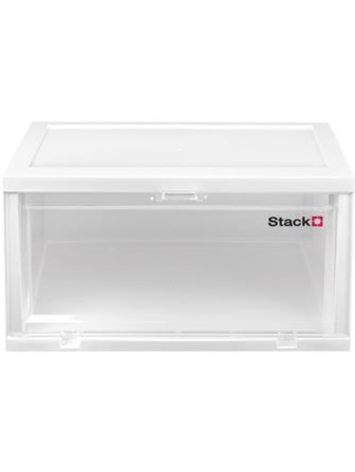 กล่องรองเท้า STACKO TOWER 35x28x19 ซม. สีขาว