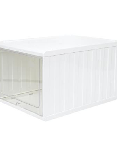 กล่องรองเท้าฝาสไลด์ STACKO CONTAINER 25x35x21.5 ซม. สีขาว