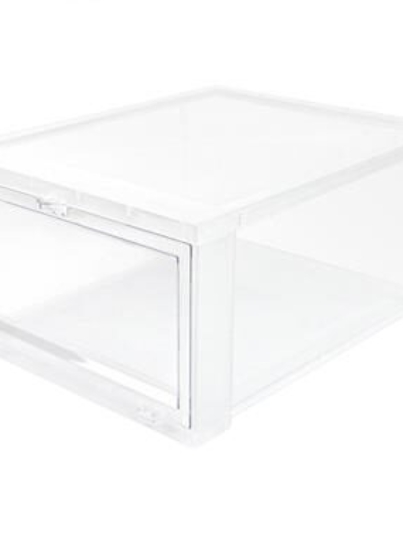 กล่องรองเท้าฝาหน้า STACKO 28X35X17 ซม. สีใส