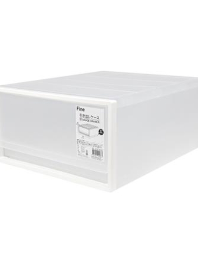 กล่องลิ้นชัก 1 ช่อง STACKO CK-91 50x40x21.2 ซม. สีขาว