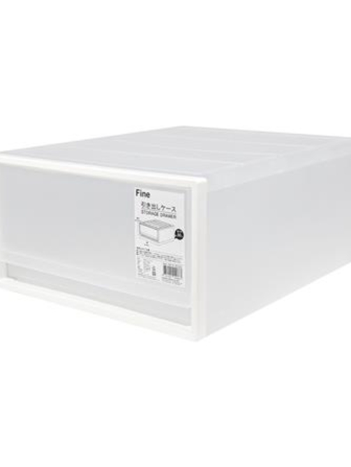 กล่องลิ้นชัก 1 ช่อง STACKO CK-91 50x40x21.2 ซม. สีขาว