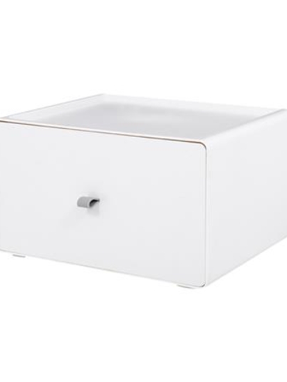 กล่องลิ้นชักเล็ก STACKO CUBE XL 26.8x21x15.3 ซม. สีขาว